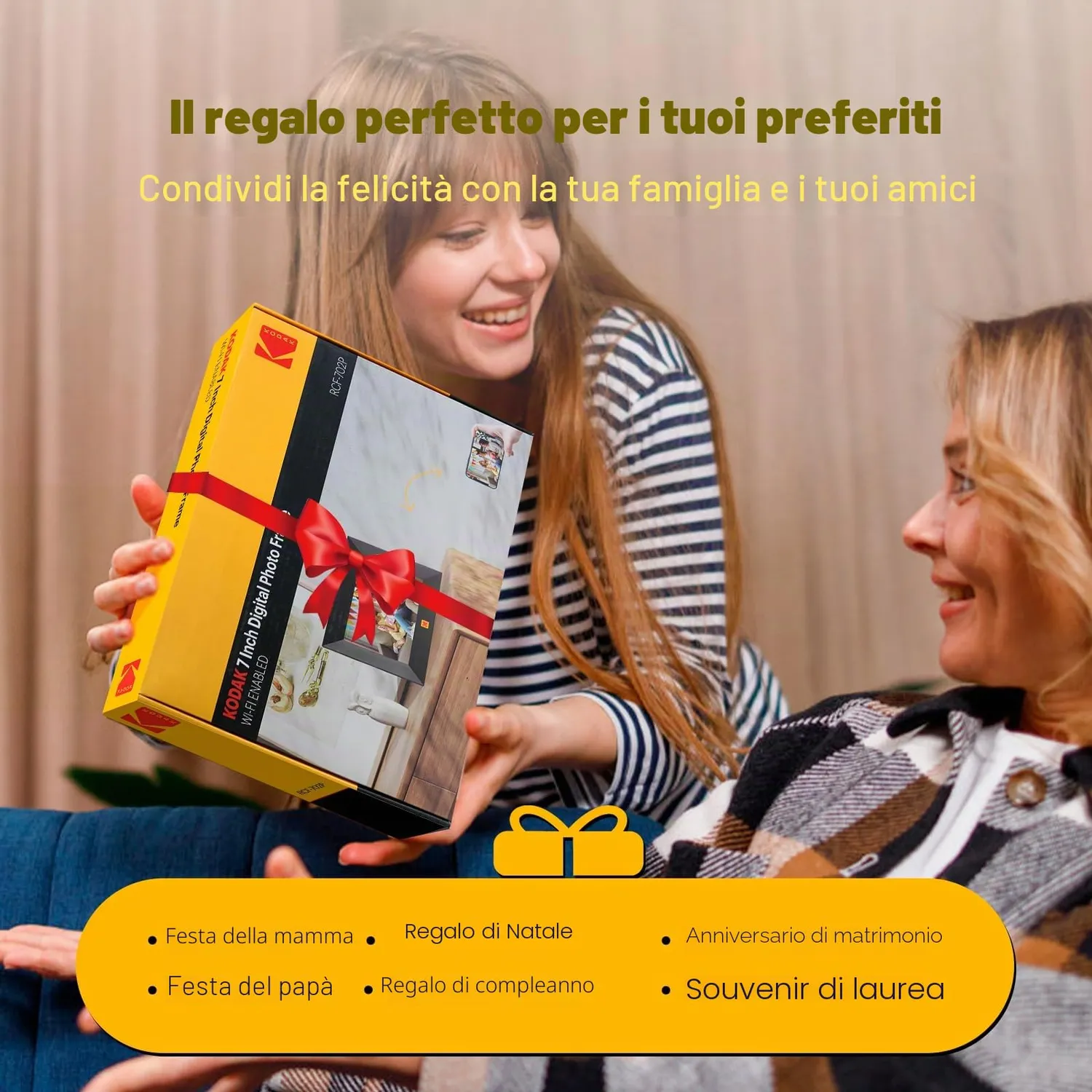 Kodak Cornice Digitale WiFi 7 Pollici Touch 32GB
