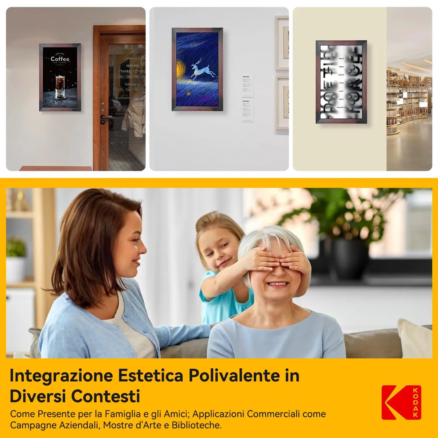 Kodak Cornice Digitale WiFi 18,5 Pollici 32GB Full HD