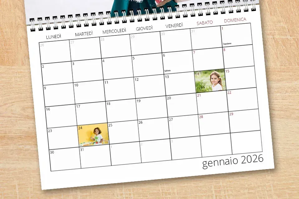 Fotodigital Calendario Happy Days Personalizzato