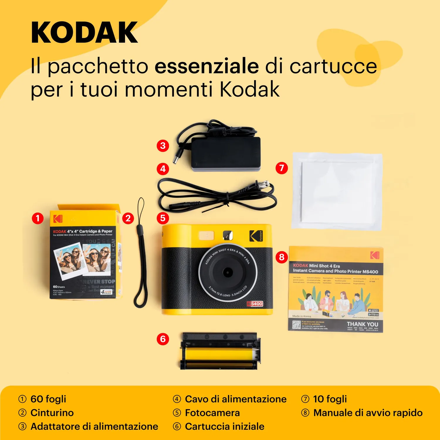 Kodak Mini Shot 4 ERA Fotocamera Istantanea 10x10cm