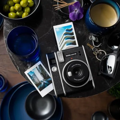 Instax Mini 40 fotocamera istantanea nera esposizione auto