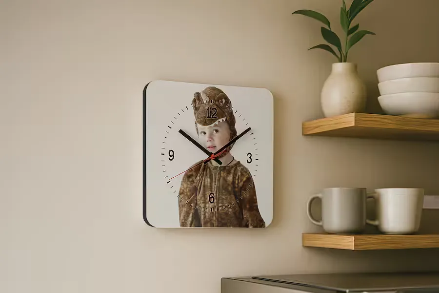 Fotodigital Orologio da Parete personalizzato silenzioso 20x20