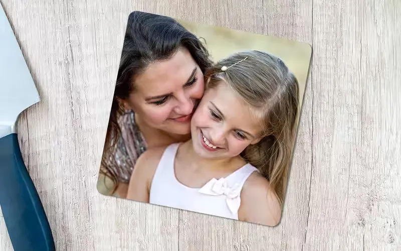 Fotodigital Magnete quadrato personalizzato 6,5 cm