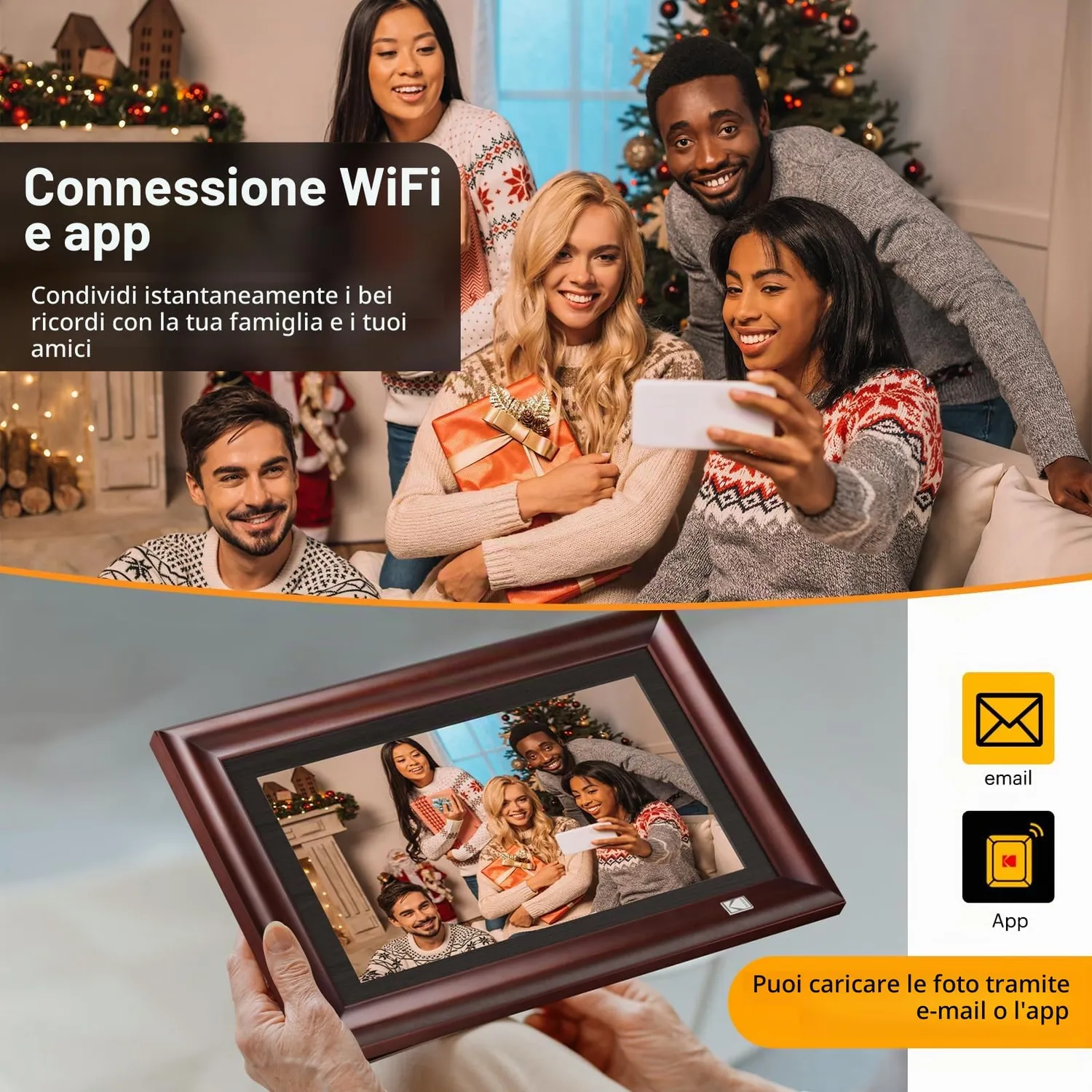 Kodak cornice digitale WiFi 14,1 pollici touch 32GB