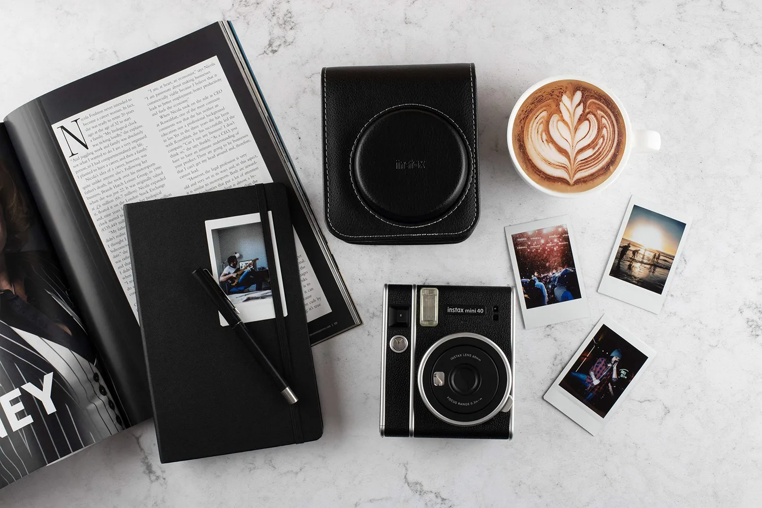 Instax Mini 40 custodia nera originale con tracolla