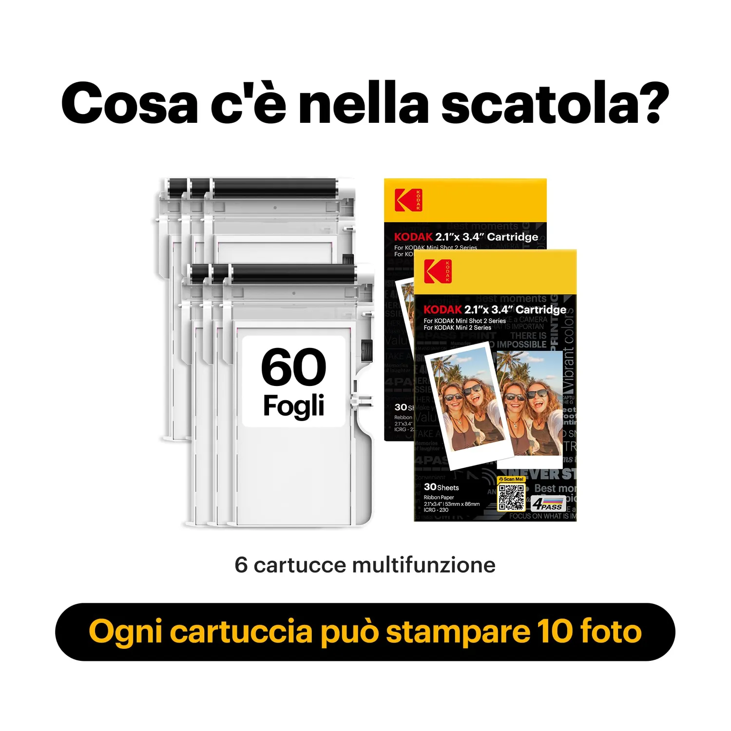 Kodak 4Pass cartuccia pellicola 5,3x8,6 cm