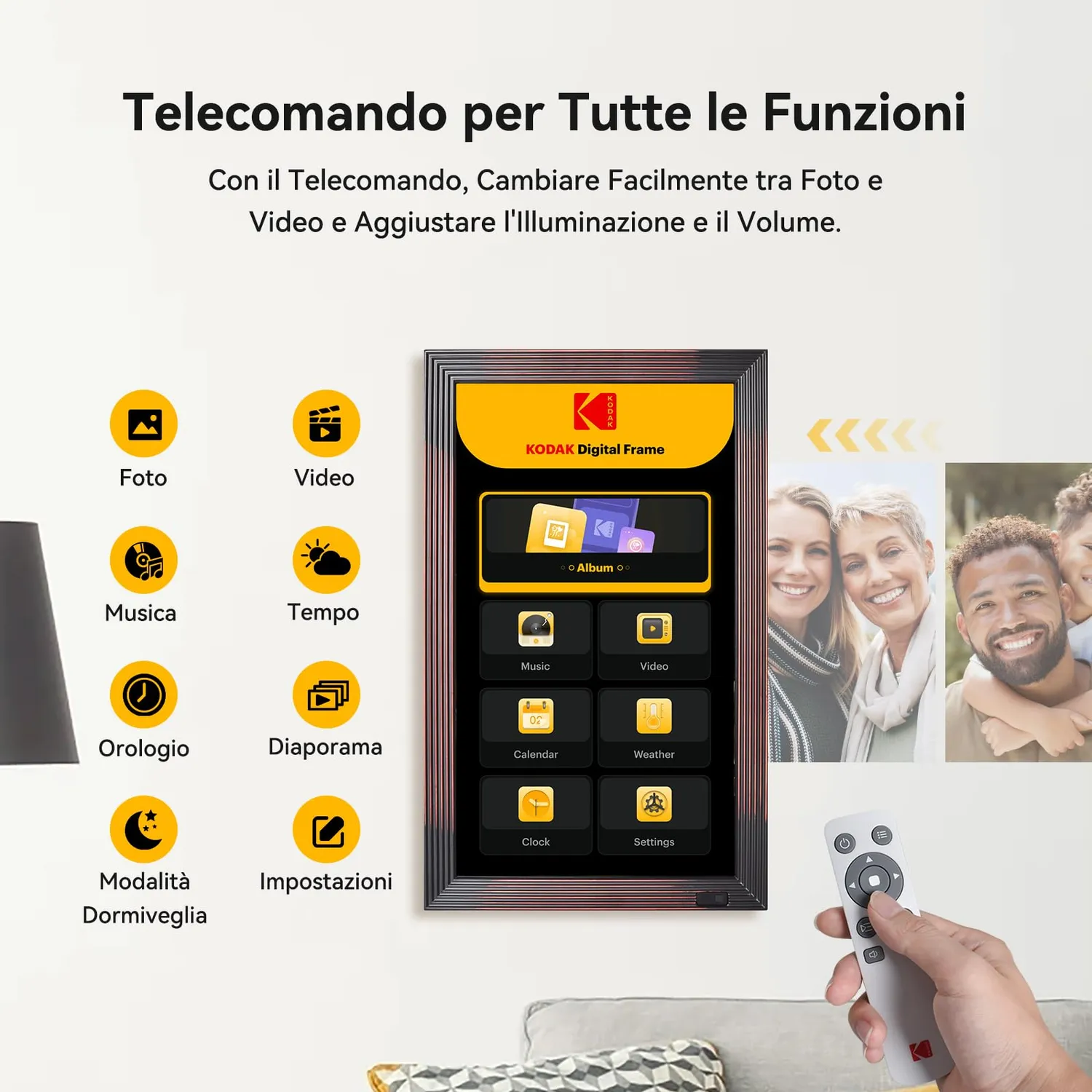 Kodak Cornice Digitale WiFi 18,5 Pollici 32GB Full HD