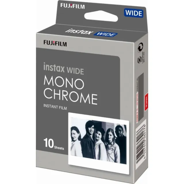 Instax Wide Pellicola Monocromatica 10 Scatti Bianco Nero