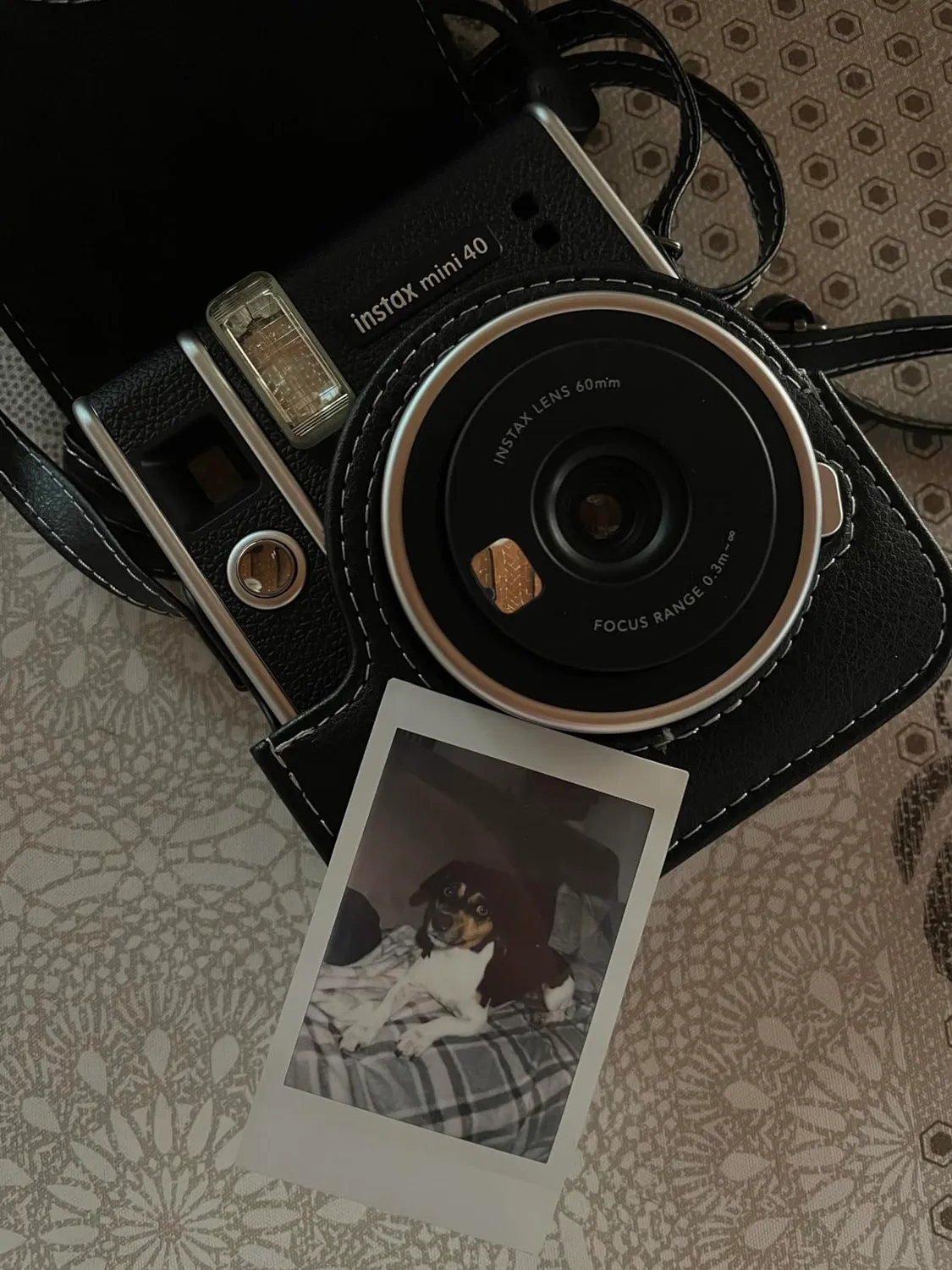 Instax Mini 40 custodia nera originale con tracolla