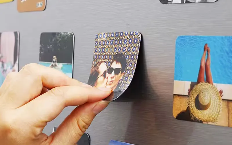 Fotodigital Magnete quadrato personalizzato 6,5 cm