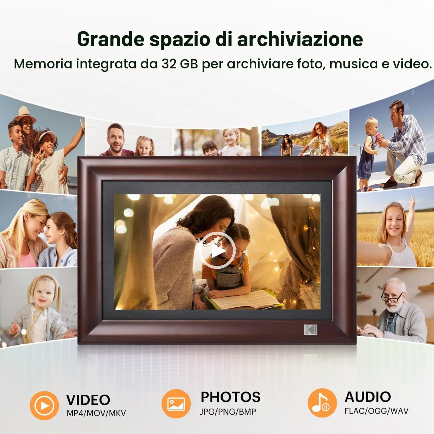 Kodak cornice digitale WiFi 14,1 pollici touch 32GB