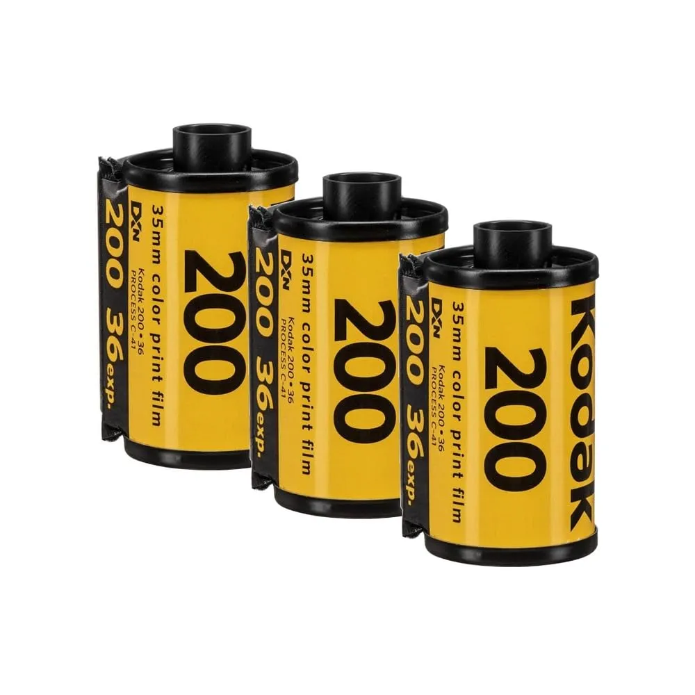 Kodak Gold 200 pellicola 35 mm 3 rullini da 36 pose