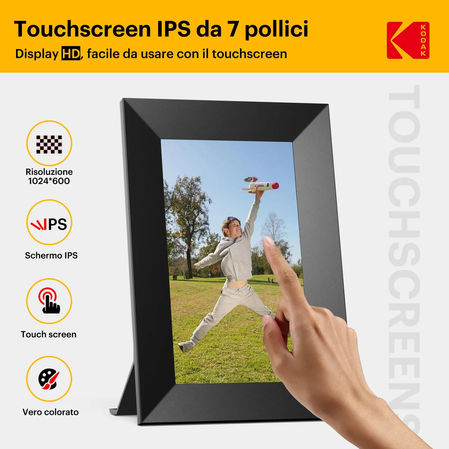 Kodak Cornice Digitale WiFi 7 pollici touchscreen 32GB