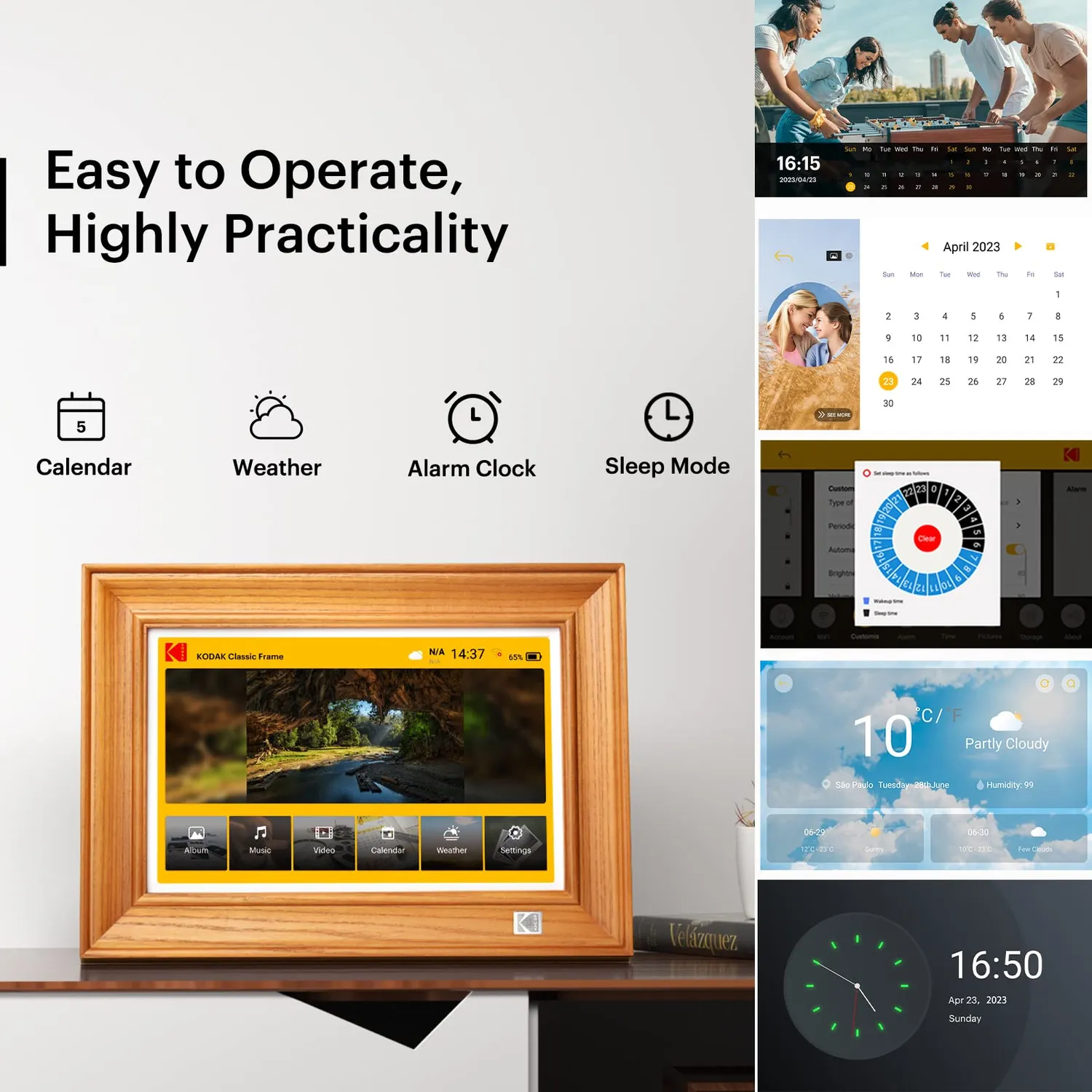 Kodak cornice digitale wifi 10 pollici touchscreen 32GB