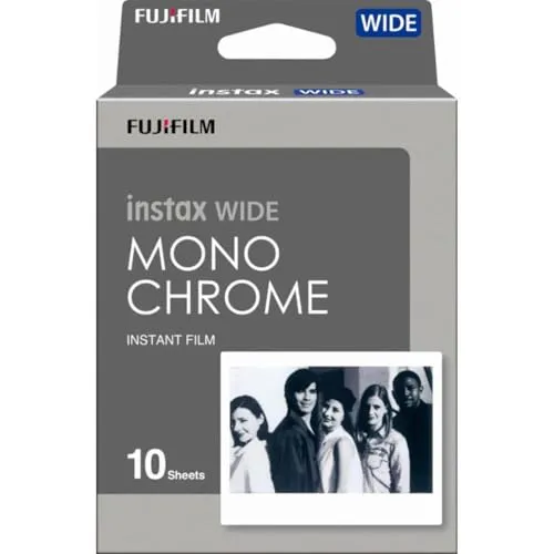 Instax Wide Pellicola Monocromatica 10 Scatti Bianco Nero
