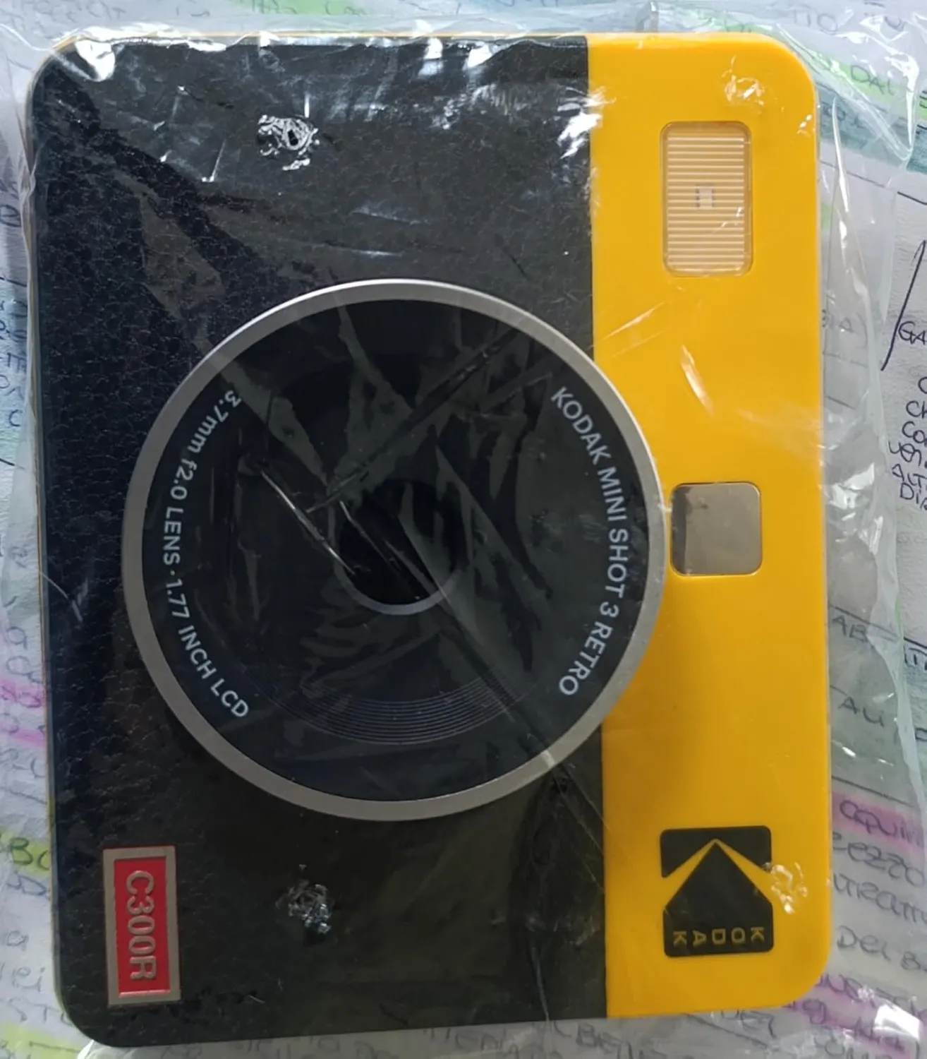 Kodak Mini Shot 3 Retro C300R fotocamera stampante gialla