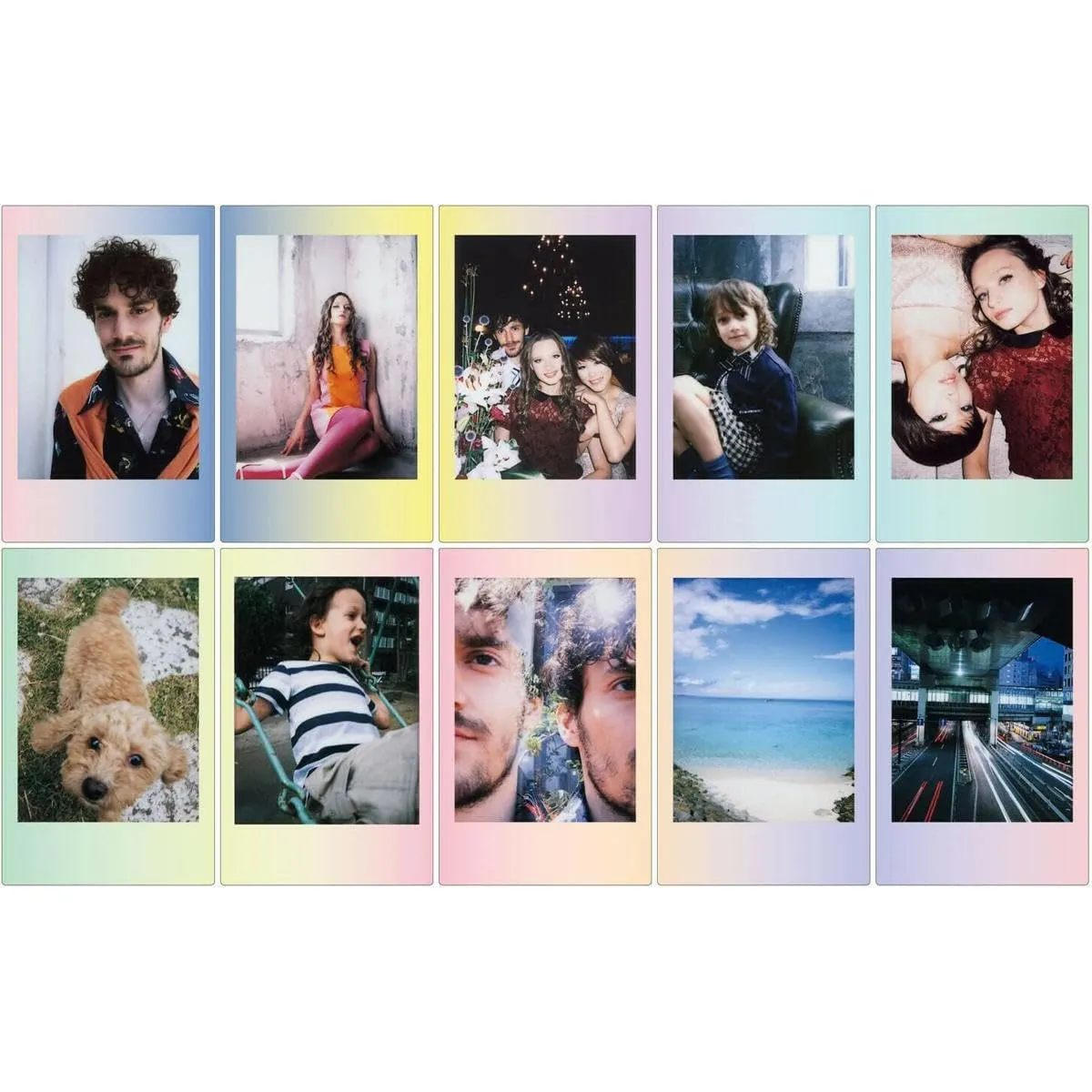 Instax mini pellicola macaron 10 foto bordi colorati