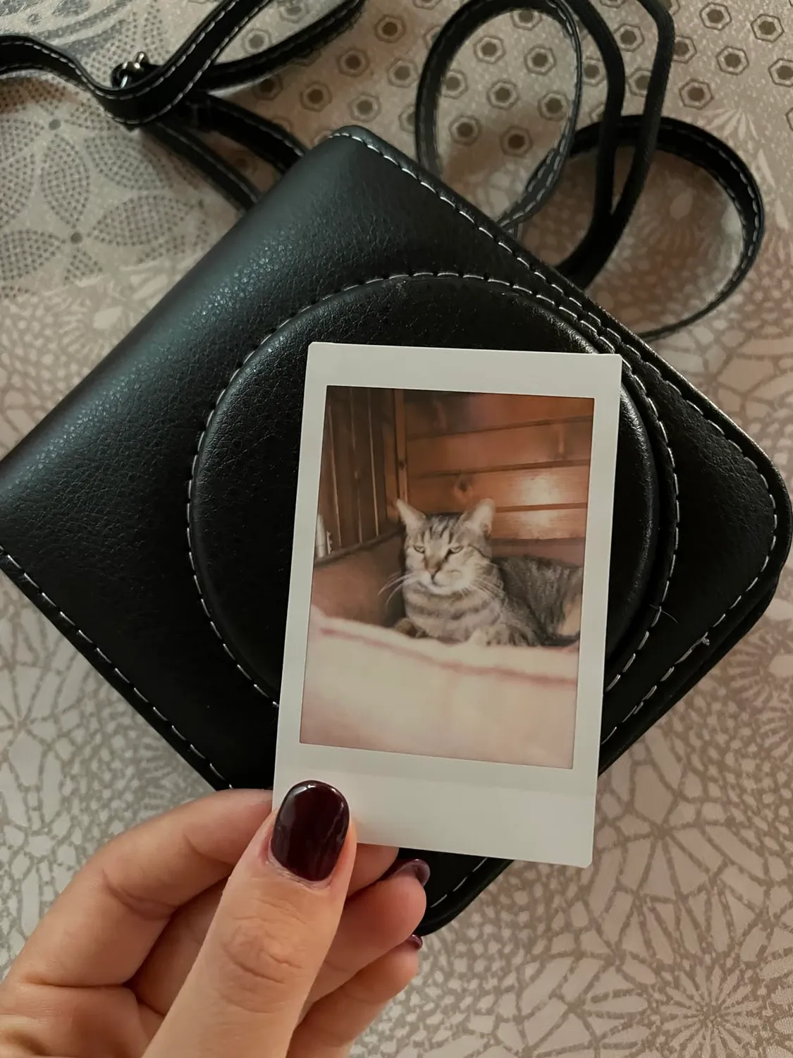 Instax Mini 40 custodia nera originale con tracolla