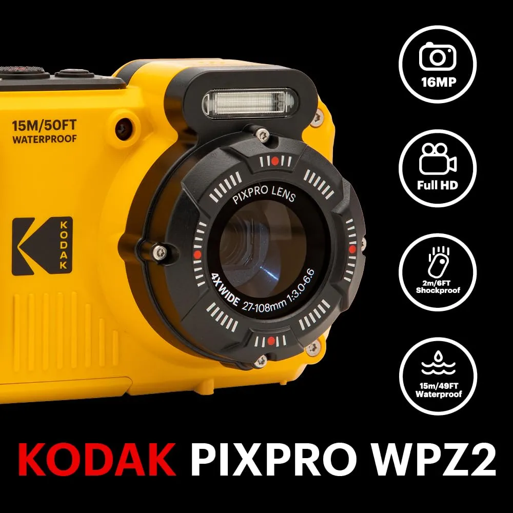 Kodak Pixpro WPZ2 Fotocamera Impermeabile Subacquea