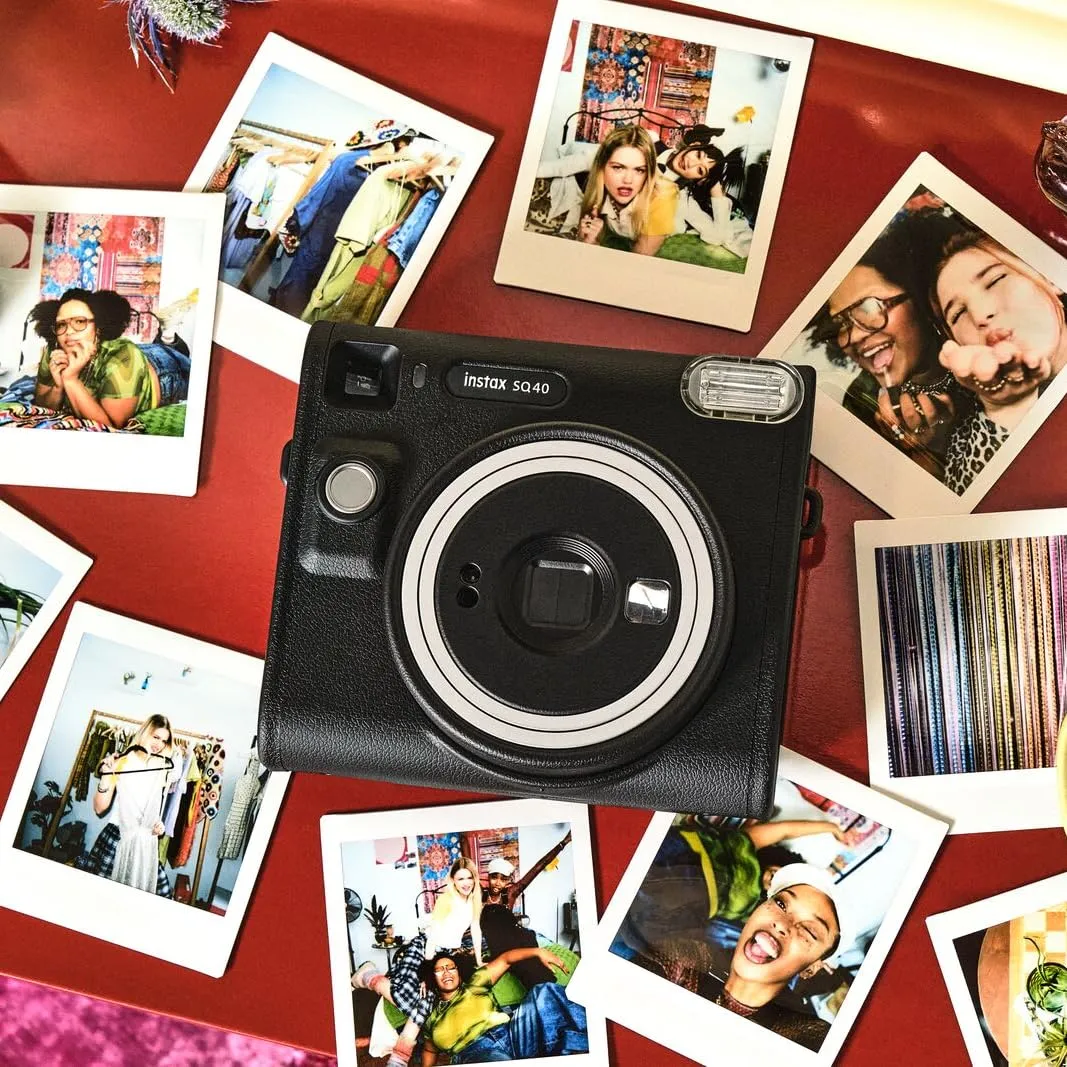 Instax Square SQ40 fotocamera istantanea quadrata nera