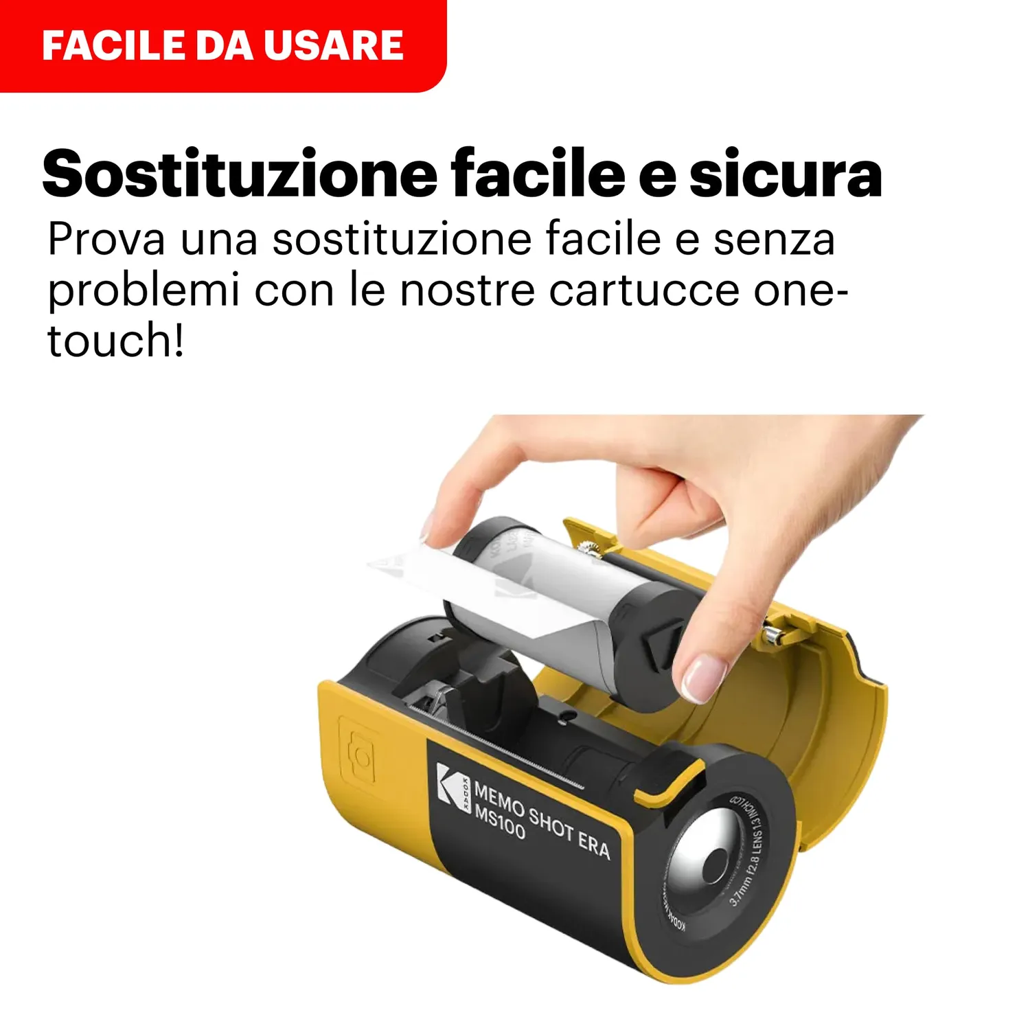 Kodak Memo Shot Era fotocamera etichette con rotoli