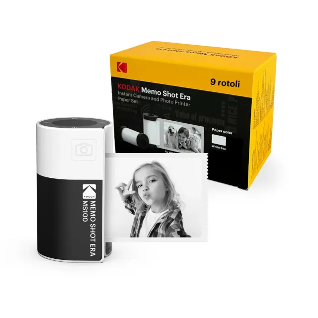 Kodak Memo Shot Era fotocamera etichette con rotoli