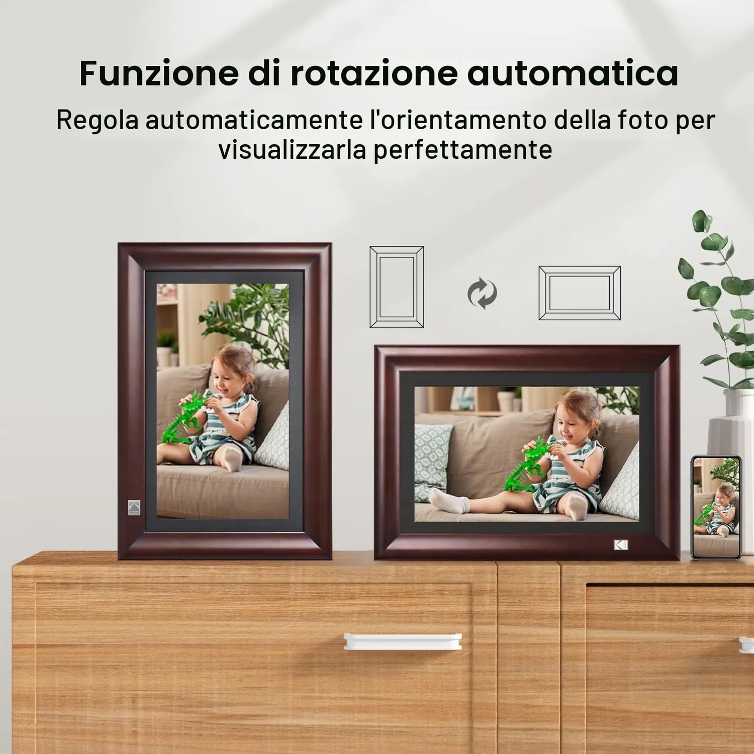 Kodak cornice digitale WiFi 14,1 pollici touch 32GB